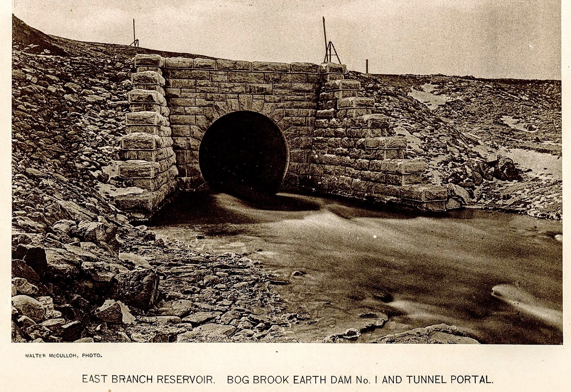 East Branch Reservoir: Bog Brook Earth Dam No. 1 and Tunnel Portal